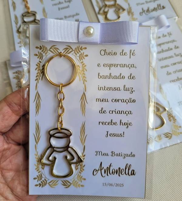 lembrancinha batizado menina