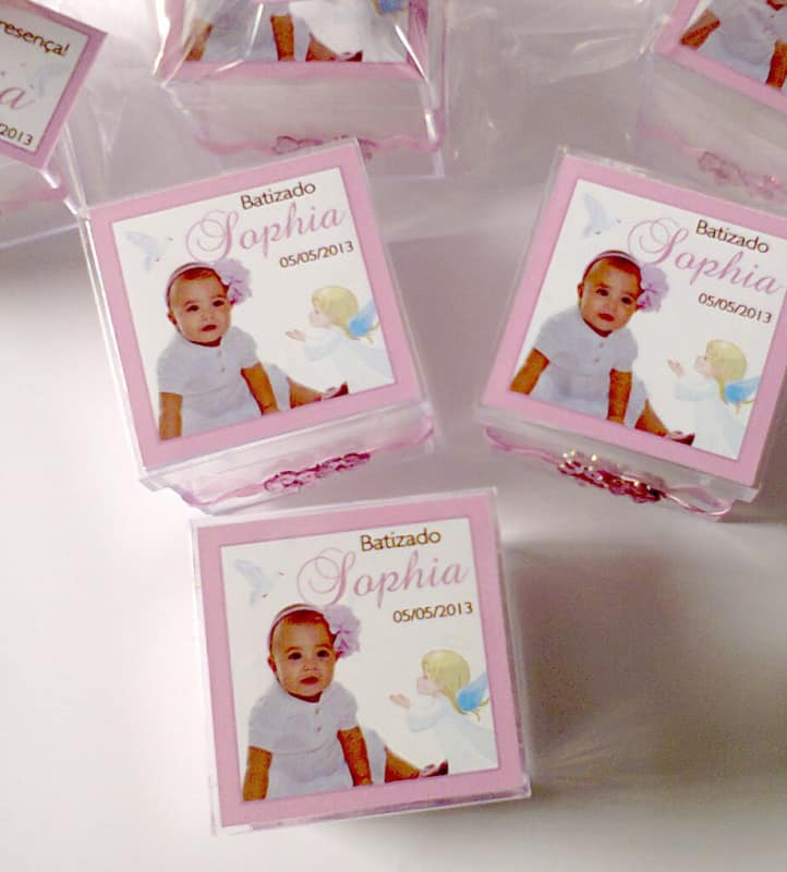 lembrancinha batizado menina