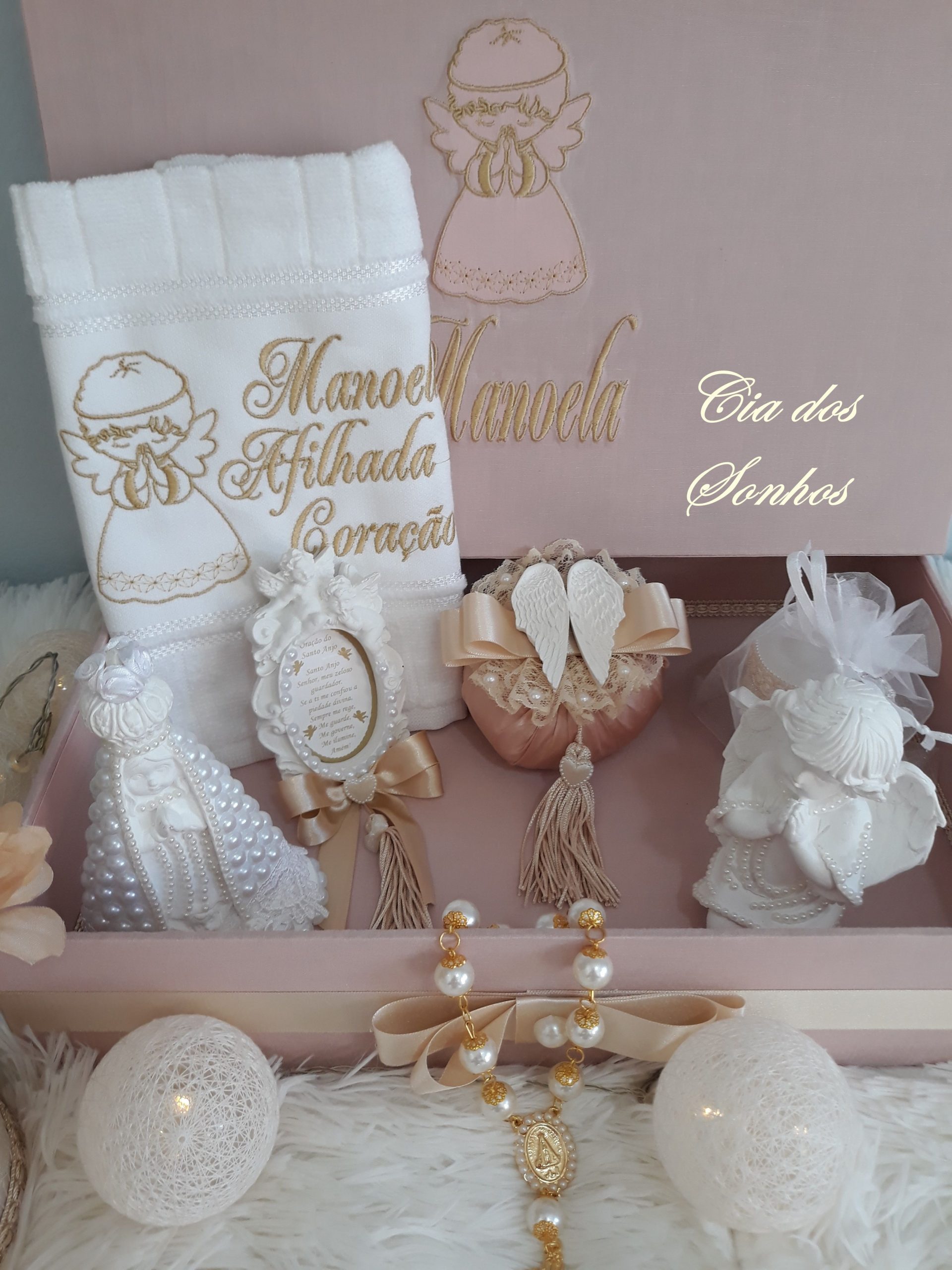 lembrancinha batizado menina