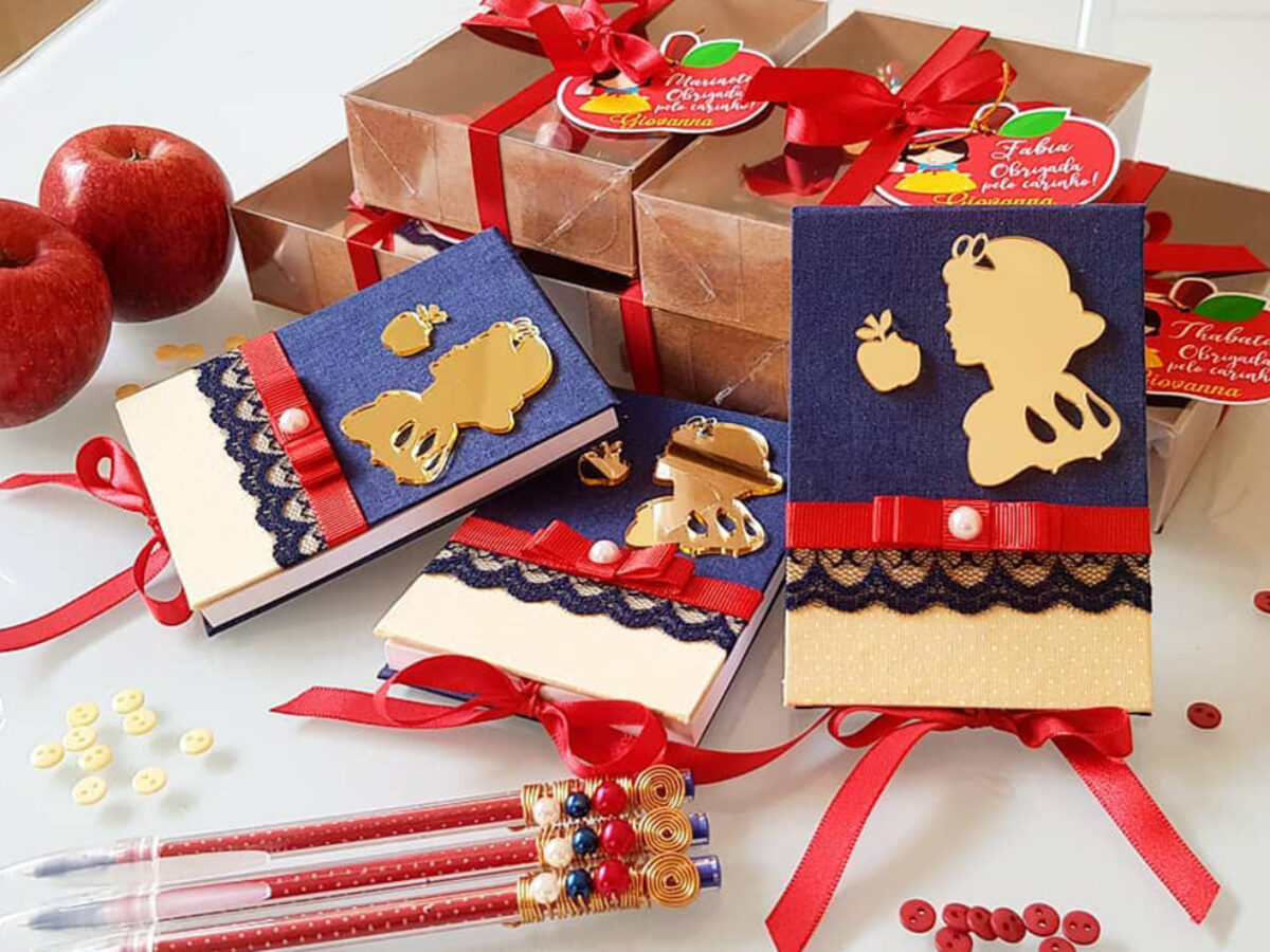 lembrancinha branca de neve luxo tema bosque