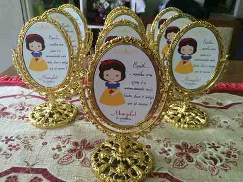 lembrancinha branca de neve luxo com pedrarias