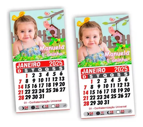 calendário 2026 lembrancinha