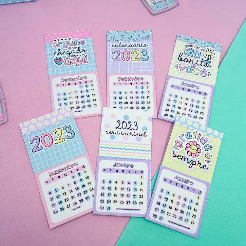 lembrancinha calendário aniversário