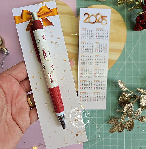 lembrancinha calendário evento corporativo