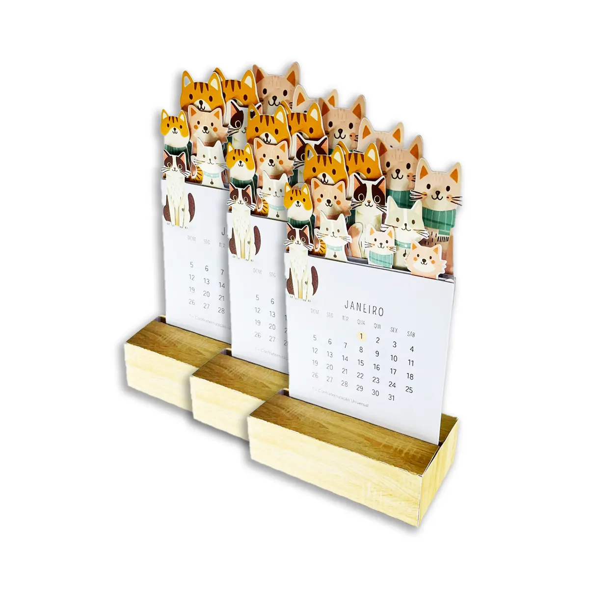 marca página calendário personalizado