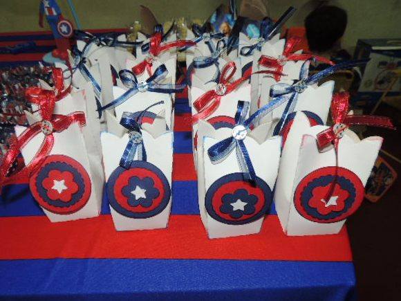 Recheios criativos para sacolinhas surpresa do Capitão América