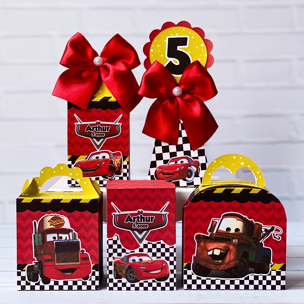 kit festa carros lembrancinha