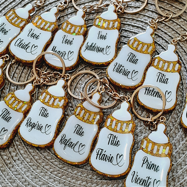 Chaveiro com tema Margarida