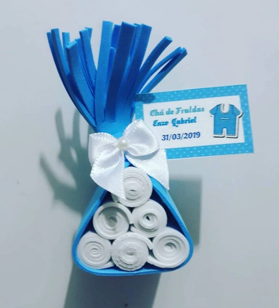 lembrancinha chá de bebê EVA urso