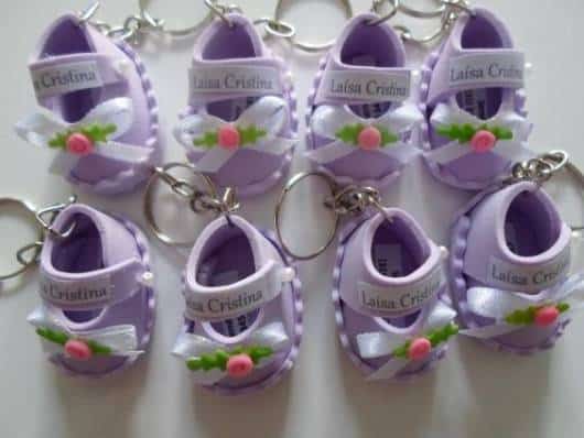 lembrancinha chá de bebê EVA fralda