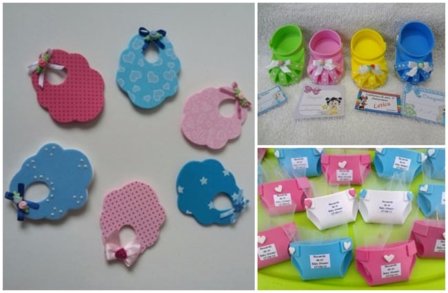 lembrancinha chá de bebê EVA imã
