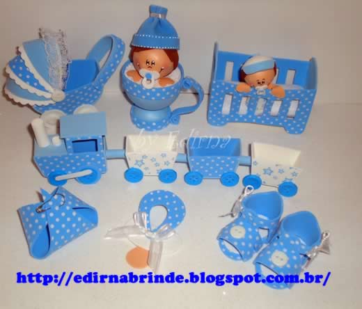 molde lembrancinha chá de bebê EVA