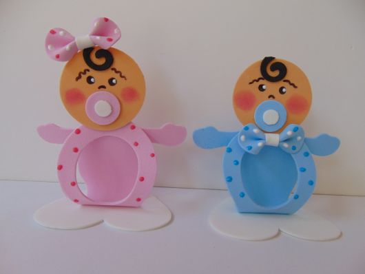 lembrancinha berço de eva vs. feltro para chá de bebê