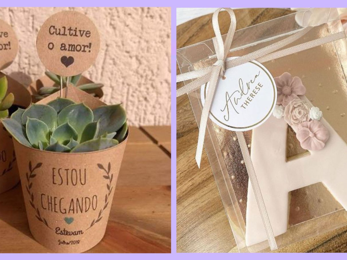 lembrancinha chá de bebê personalizado