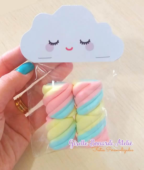 lembrancinha cha de bebe nuvem