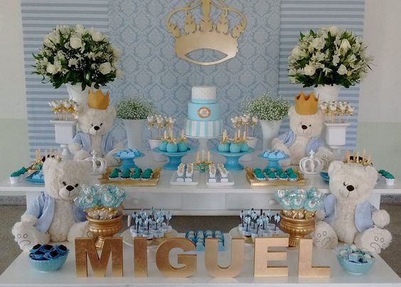 Lista de Presentes Essenciais para Chá de Bebê Ursinho Príncipe