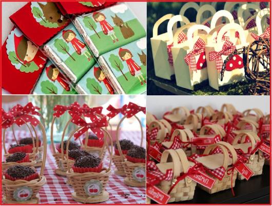 lembrancinha chapeuzinho vermelho vs lembrancinha principe