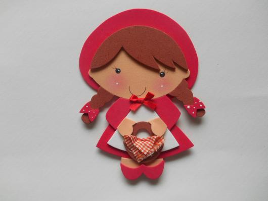 lembrancinha chapeuzinho vermelho em eva