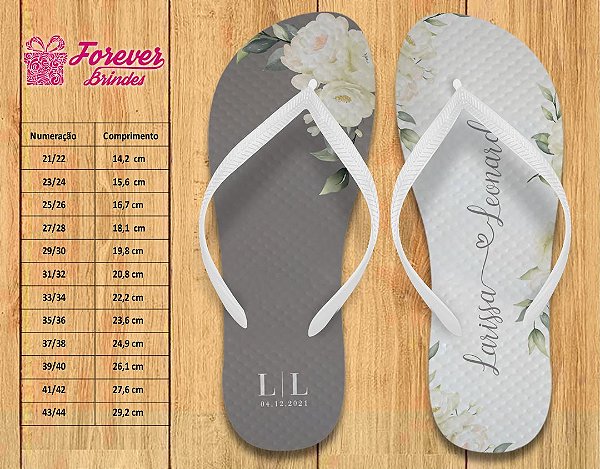 quanto custa chinelos personalizados para casamento