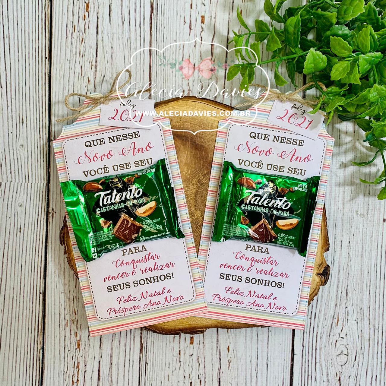 ideias criativas lembrancinha chocolate talento