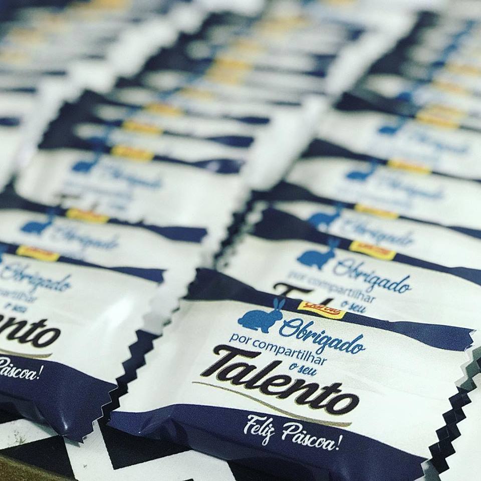 ideias criativas lembrancinha chocolate talento