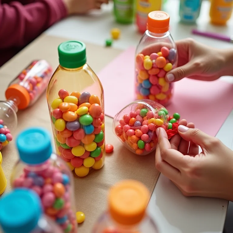 lembrancinha com garrafa pet