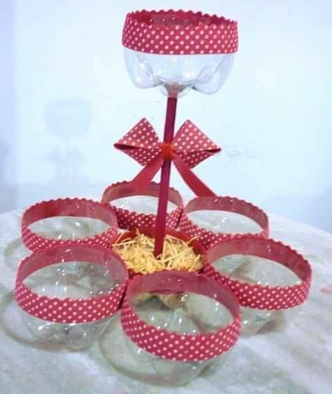 lembrancinha com garrafa pet para casamento