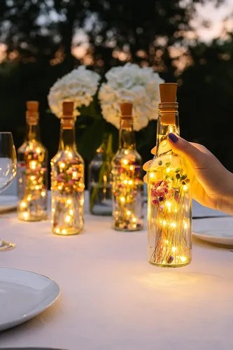 lembrancinha com garrafa pet para casamento