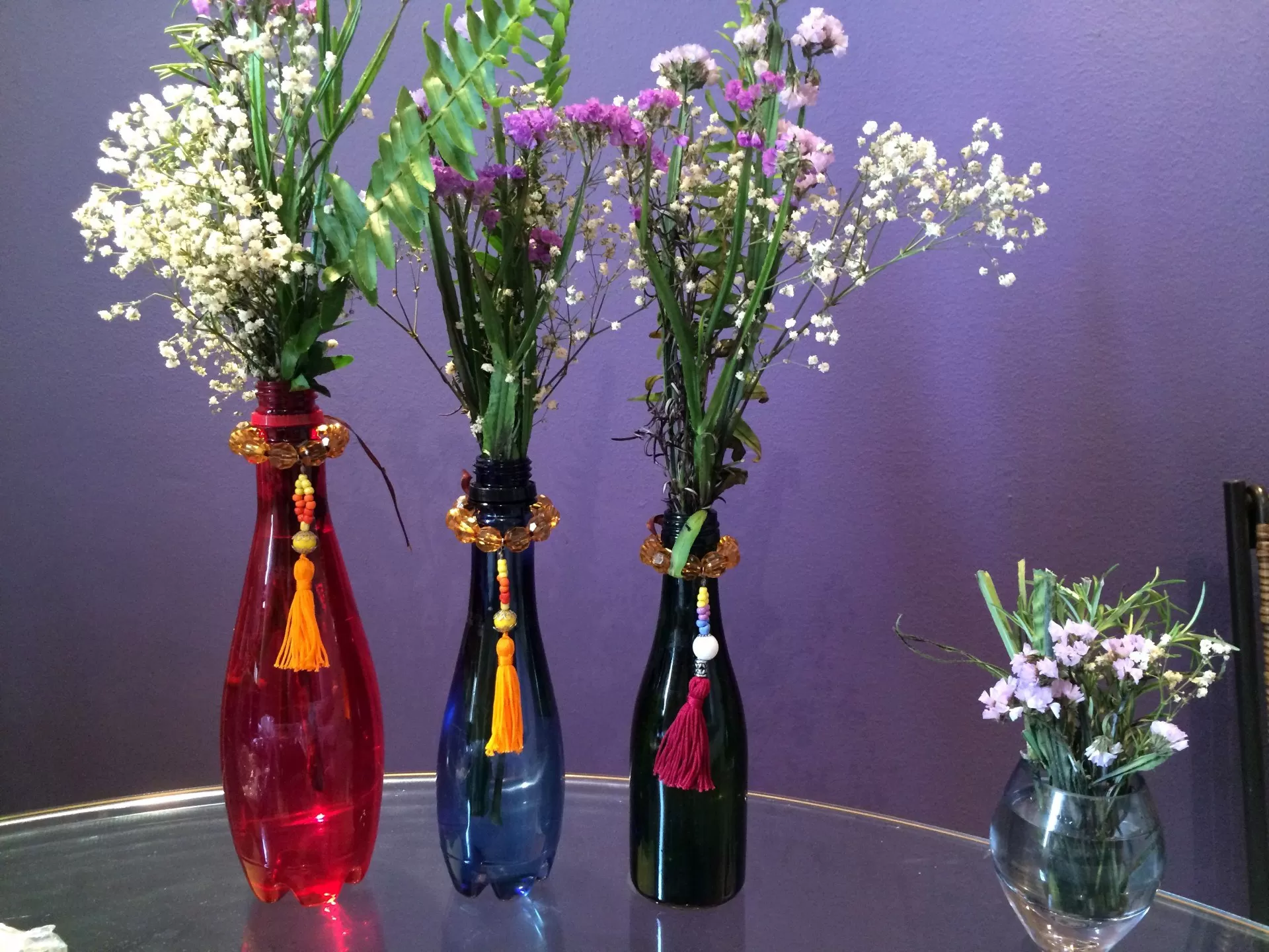 lembrancinha com garrafa pet para casamento