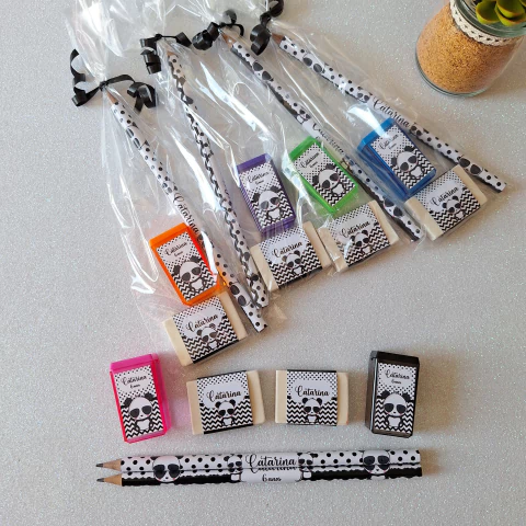 lembrancinha lápis tema