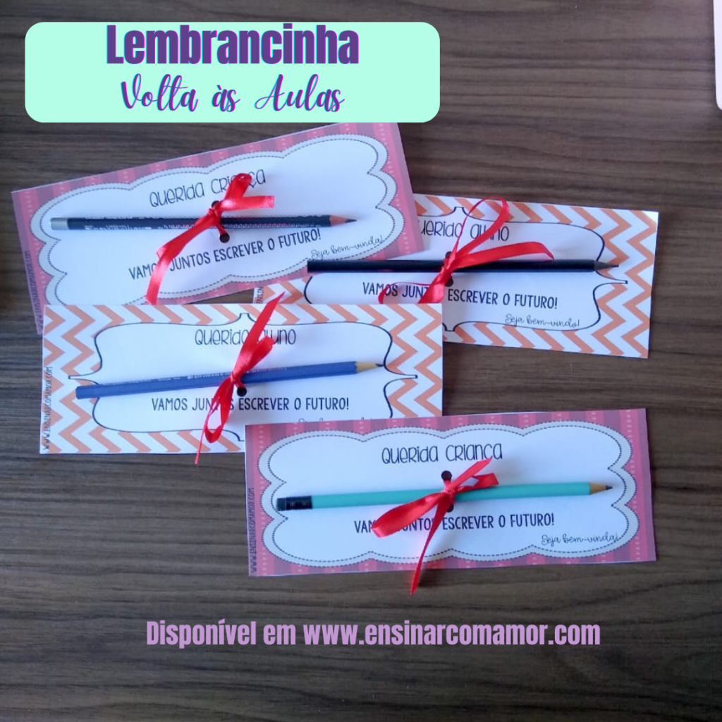 lembrancinha lápis com nome