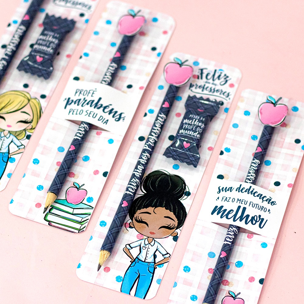 lembrancinha lápis para evento escolar