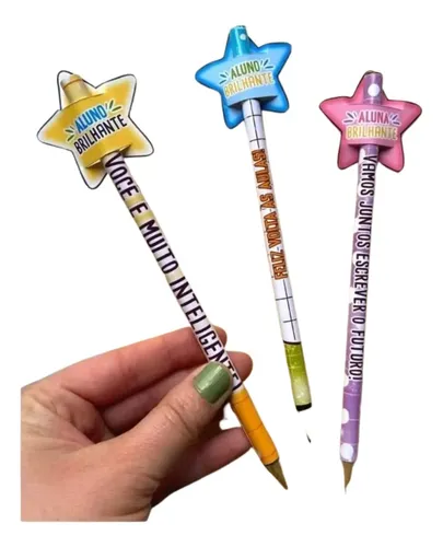 lembrancinha lápis com cartão