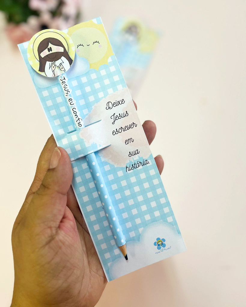 lembrancinha lápis com ponteira