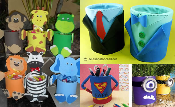 lembrancinha com lata de leite em pó