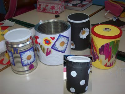 Crie Centros de Mesa Econômicos com Latas de Leite em Pó