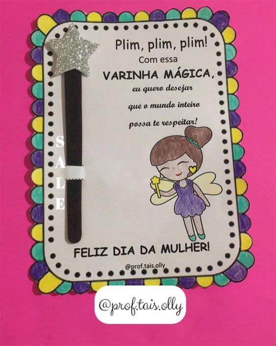 lembrancinha com lixa de unha para o dia das maes