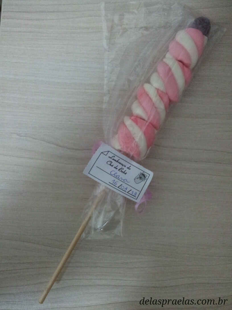 lembrancinha com palito de churrasco