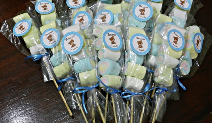 lembrancinha com palito de churrasco