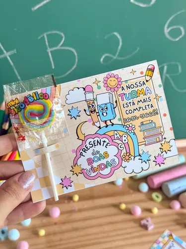 porta pirulito volta às aulas personalizado