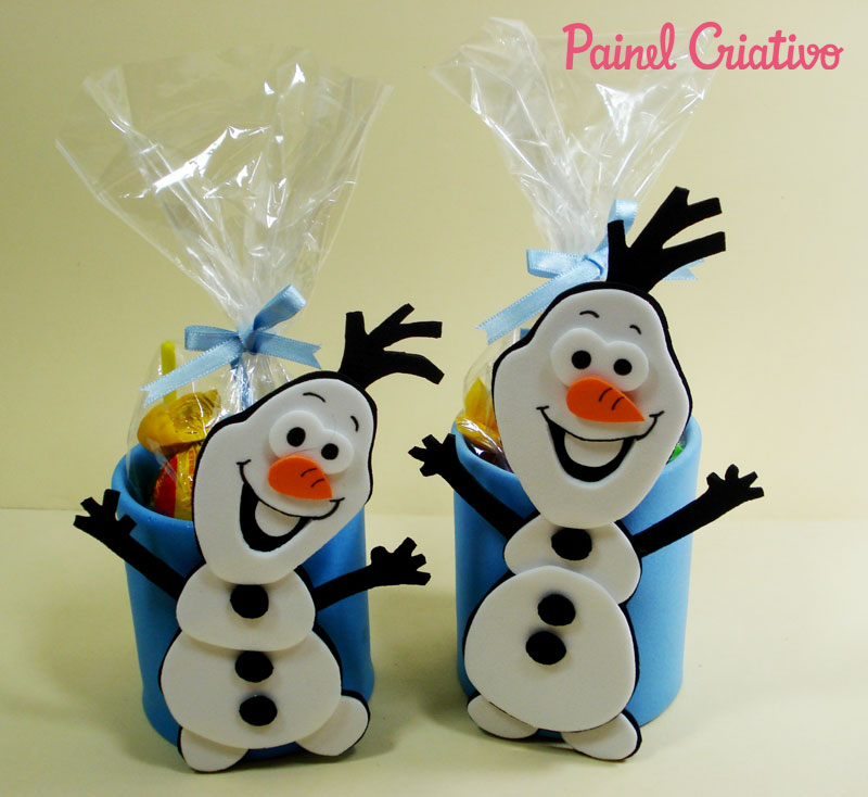 lembrancinha frozen eva para imprimir