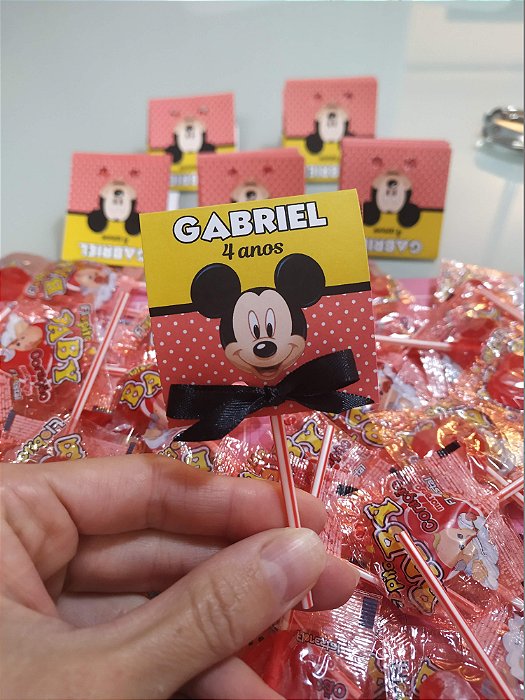 frases para tag pirulito minnie vermelha