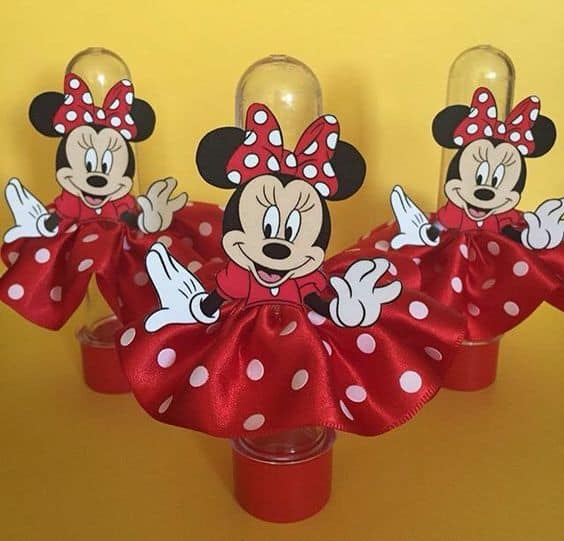 materiais para pirulito minnie vermelha