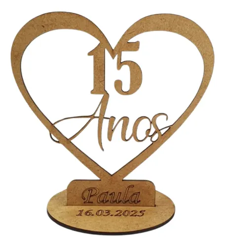 lembrancinha de 15 anos mdf