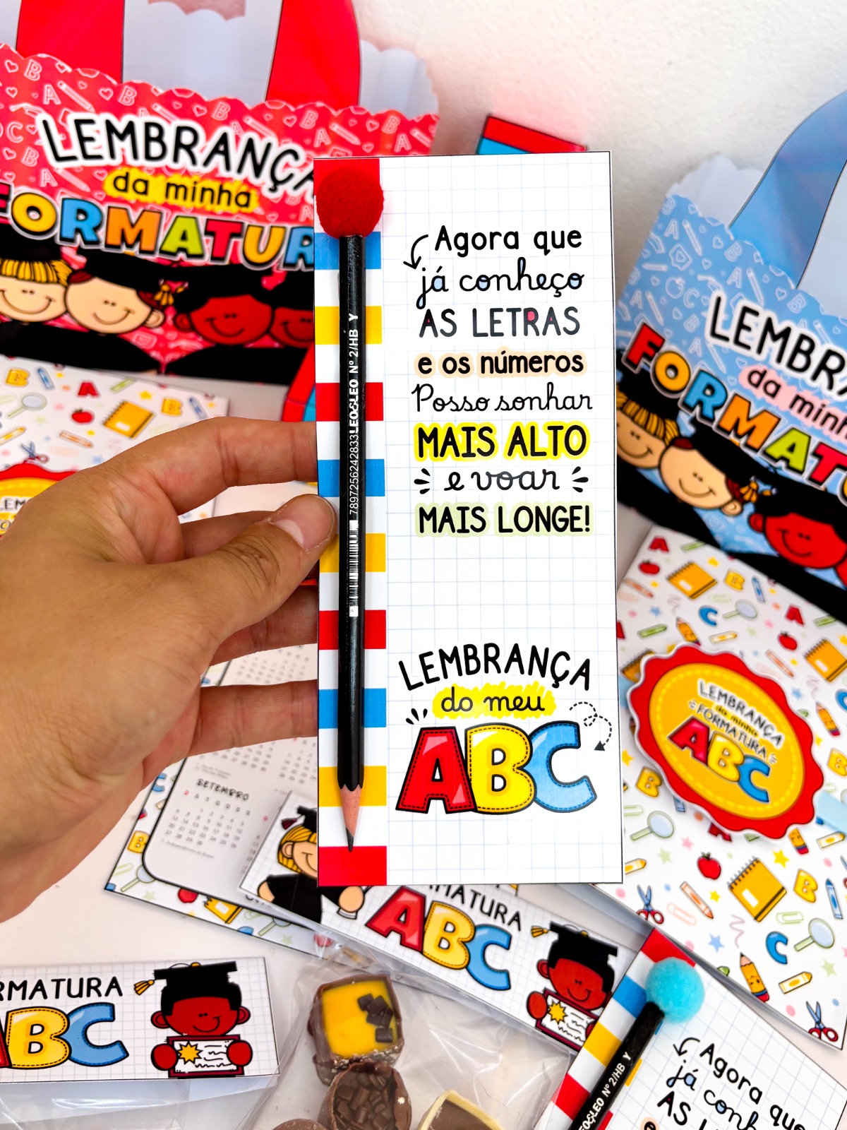 ideias de lembrancinhas de formatura ABC criativas