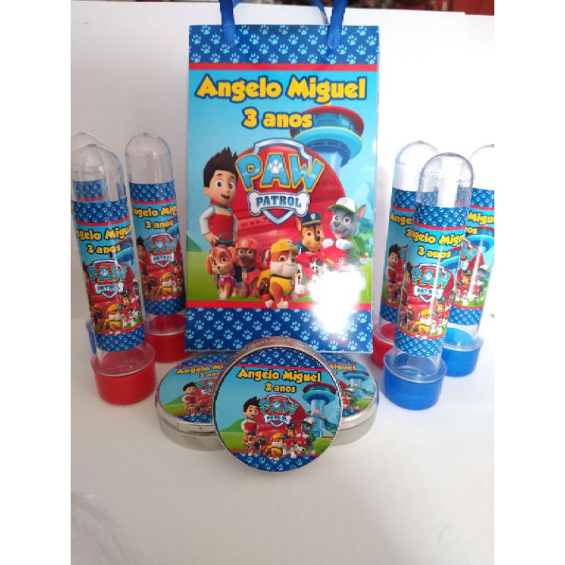 lembrancinha de aniversario patrulha canina