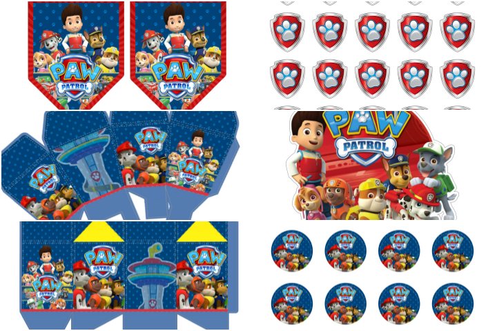 Os Personagens Mais Populares da Patrulha Canina para Lembrancinhas