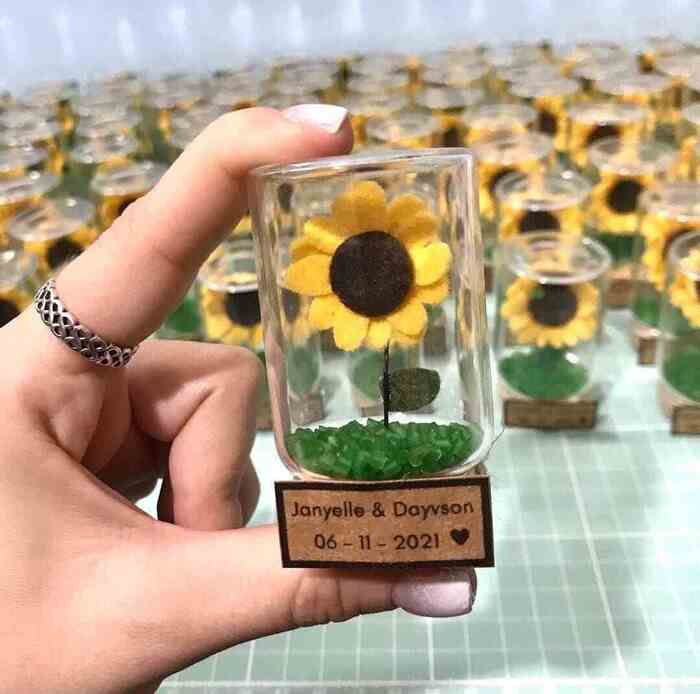 lembrancinha de aniversario tema girassol