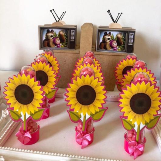 lembrancinha de aniversario tema girassol