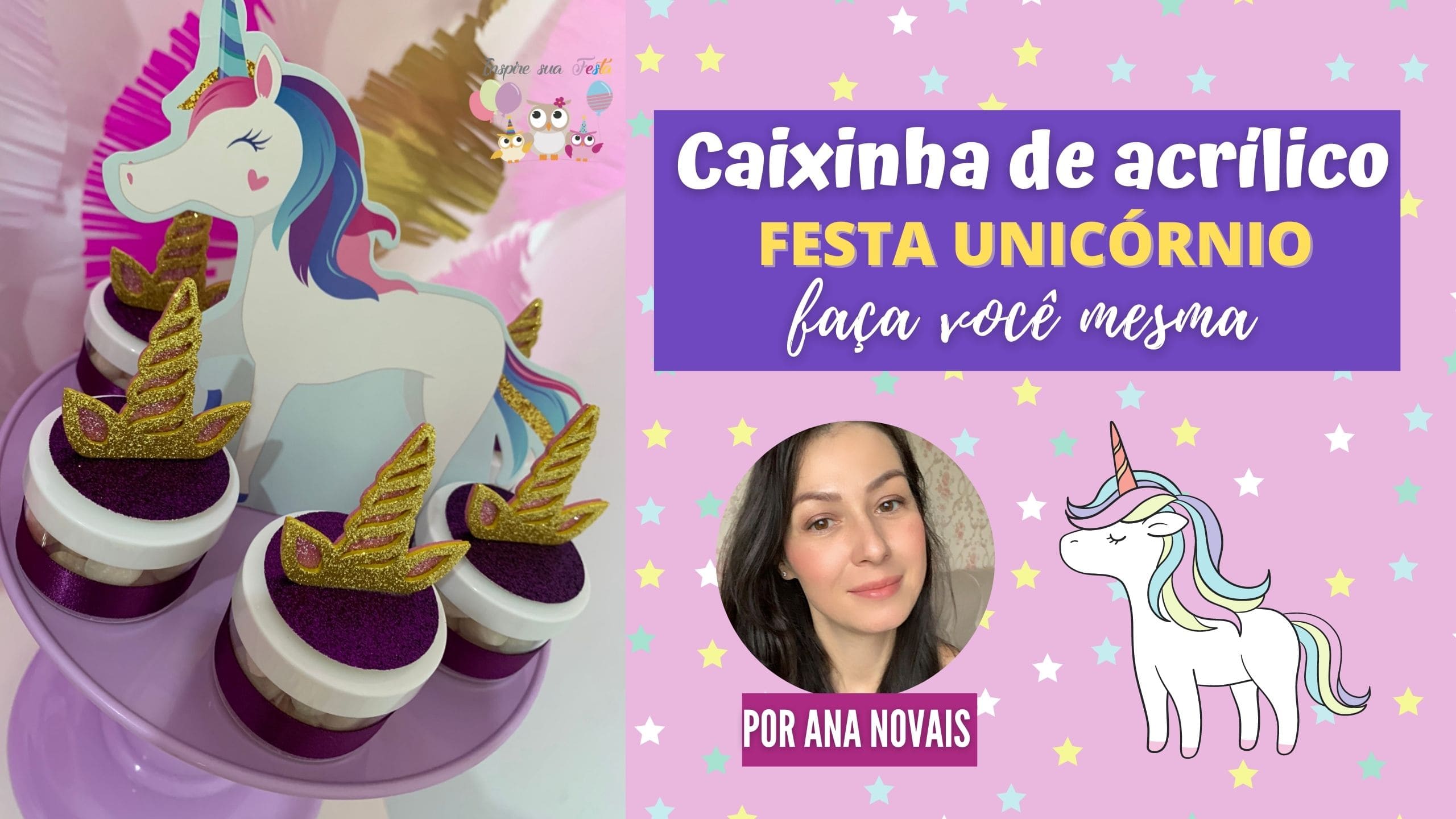 ideias criativas lembrancinha aniversário unicórnio